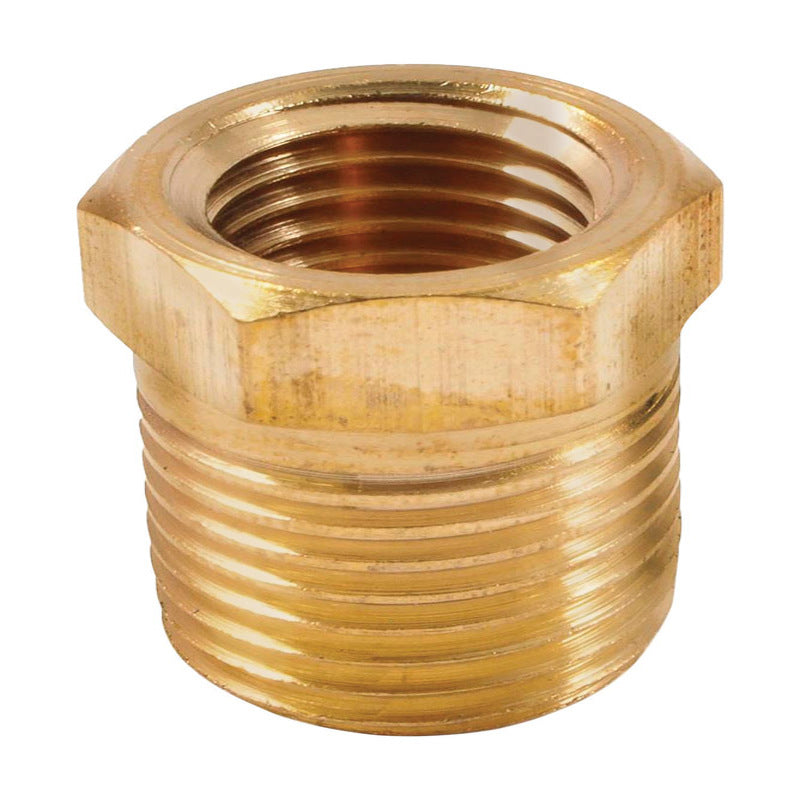 FORNEY - Forney Brass Bushing 1/4 in. Female X 3/8 in. Male 1 pc
