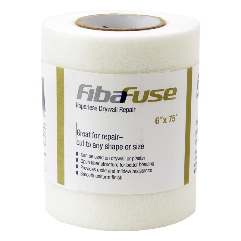 FIBATAPE - Saint-Gobain ADFORS FibaFuse Paperless 75 ft. L X 6 in. W White Wall Repair Fabric