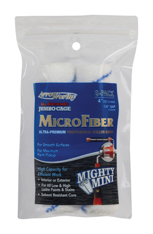 ARROWORTHY - Arroworthy Barracuda Microfiber 4 in. W X 1/4 in. Jumbo Paint Roller Cover 2 pk - Case of 12