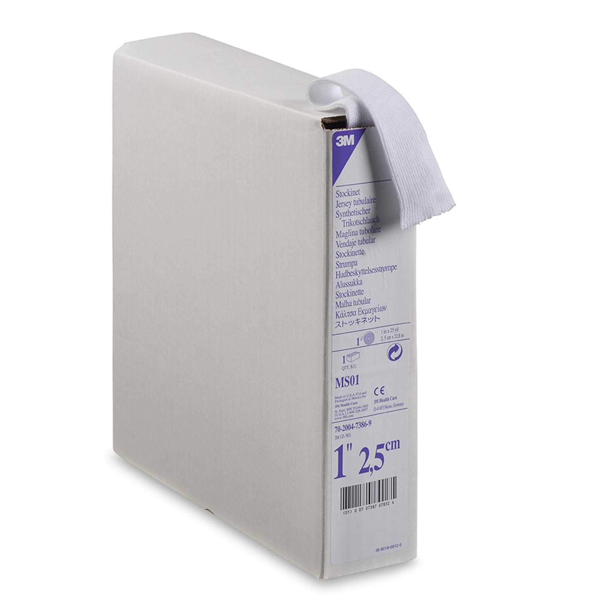 Solventum Corporation - Stockinette Tubular / Undercast 3M™ Synthetic 1 Inch X 25 Yard Polyester NonSterile [1/RL]