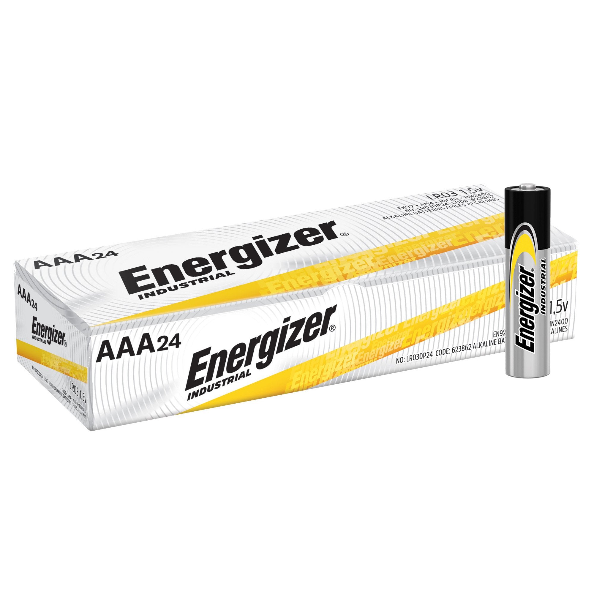 Energizer LLC - Alkaline Battery Energizer® AAA Cell 1.5V Disposable 4 Pack [144/CS]