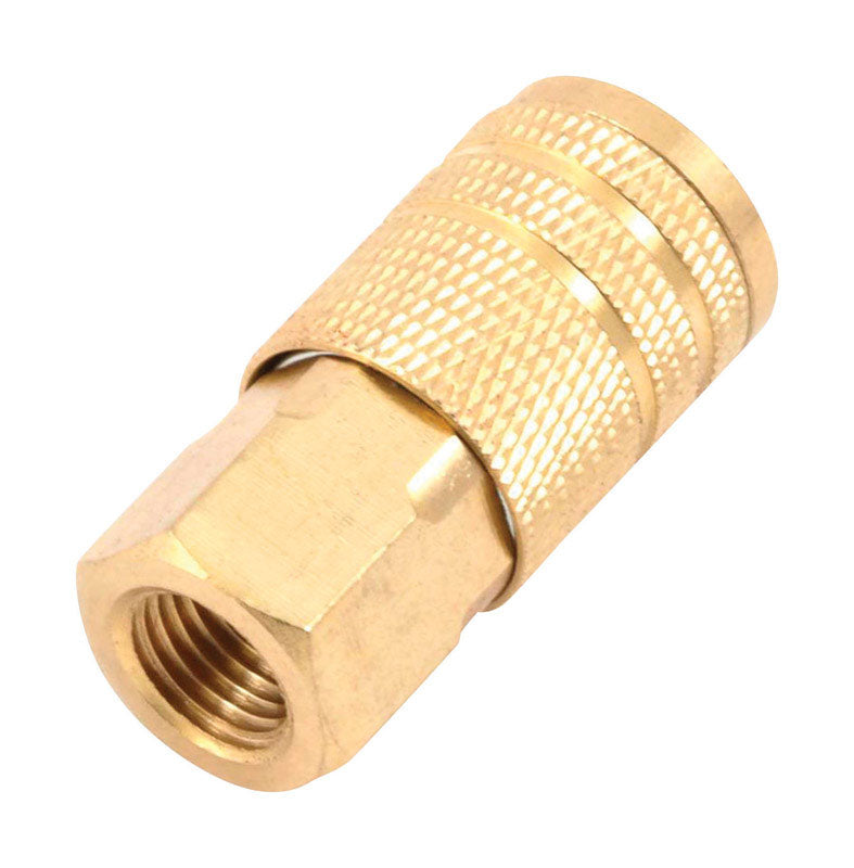 FORNEY - Forney Brass Air Coupler 1/4 in. Female X 1/4 in. 1 pc [75317]