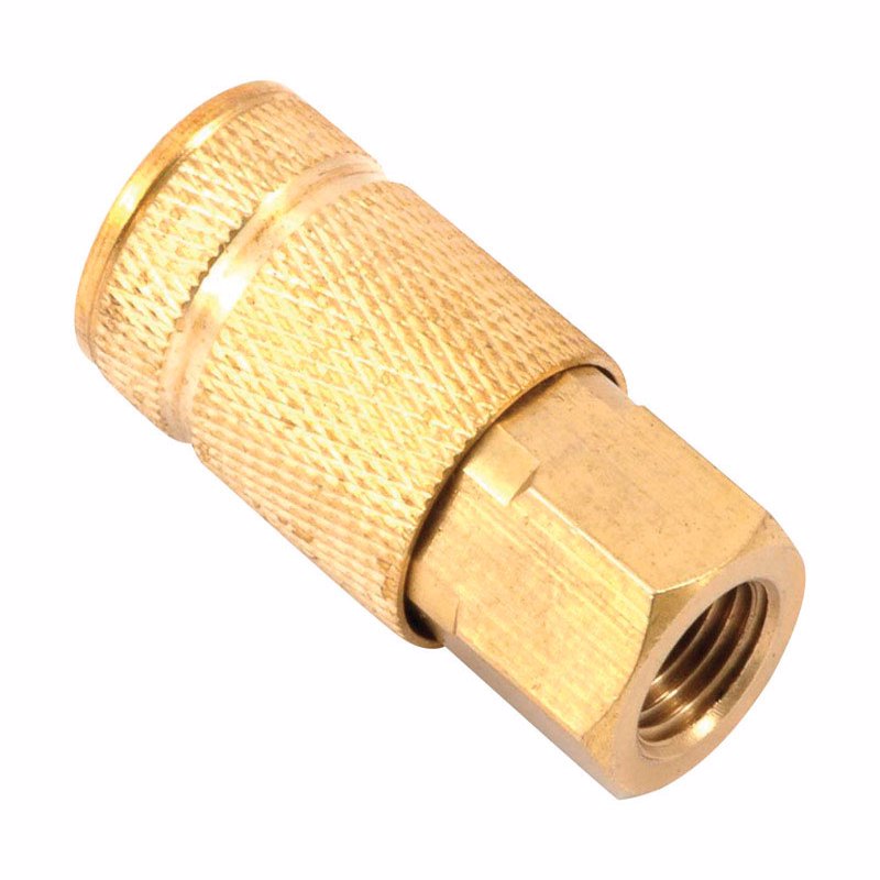FORNEY - Forney Brass Air Coupler 1/4 in. Female X 1/4 in. 1 pc [75318]