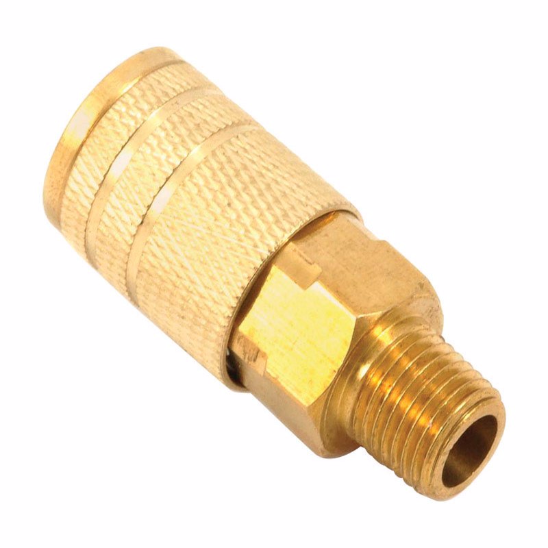 FORNEY - Forney Brass Air Coupler 1/4 in. Male X 1/4 in. 1 pc [75316]