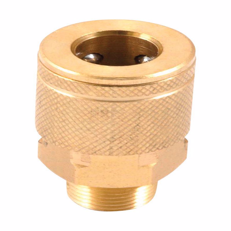 FORNEY - Forney Brass Air Coupler 1/4 in. Male X 1/4 in. 1 pc [75309]
