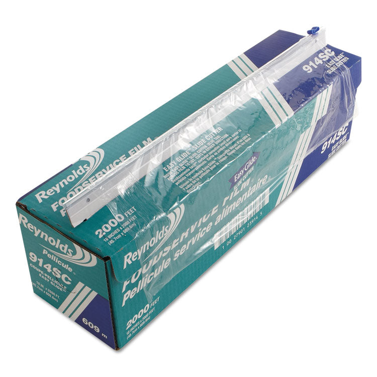 Reynolds Wrap - PVC Food Wrap Film Roll in Easy Glide Cutter Box, 18" x 2,000 ft, Clear