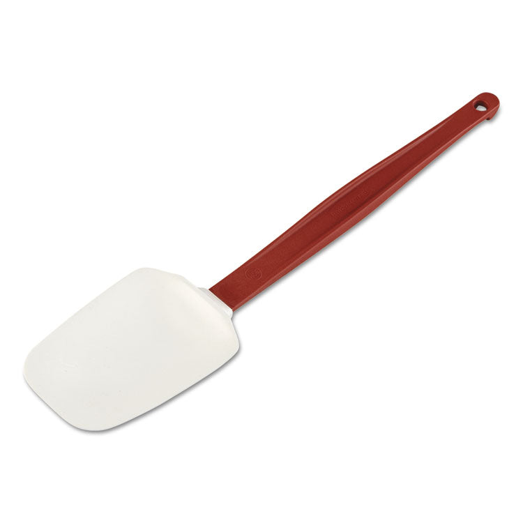 Rubbermaid Commercial - High Heat Scraper Spoon, White w/Red Blade, 13 1/2"