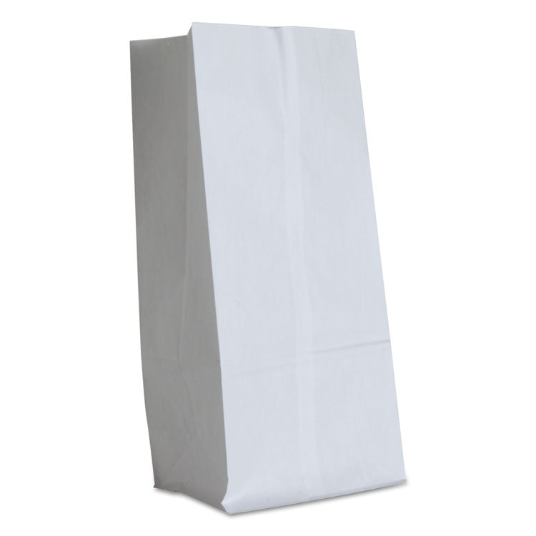 General - Grocery Paper Bags, 40 lb Capacity, #16, 7.75" x 4.81" x 16", White, 500 Bags