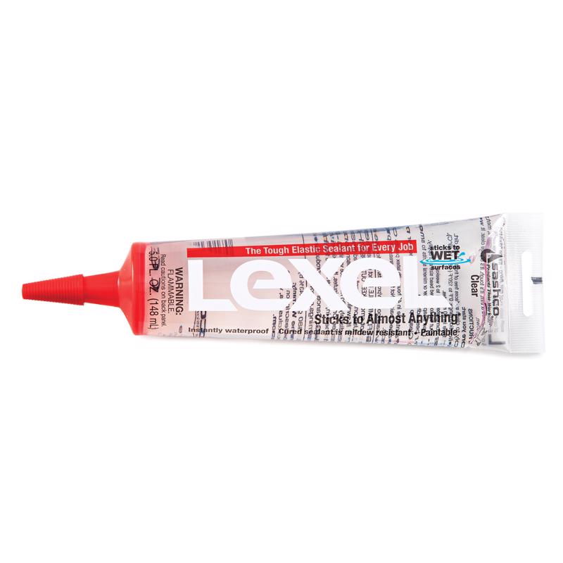 SASHCO - Sashco Lexel Clear Synthetic Rubber All Purpose Caulk 5 oz - Case of 12
