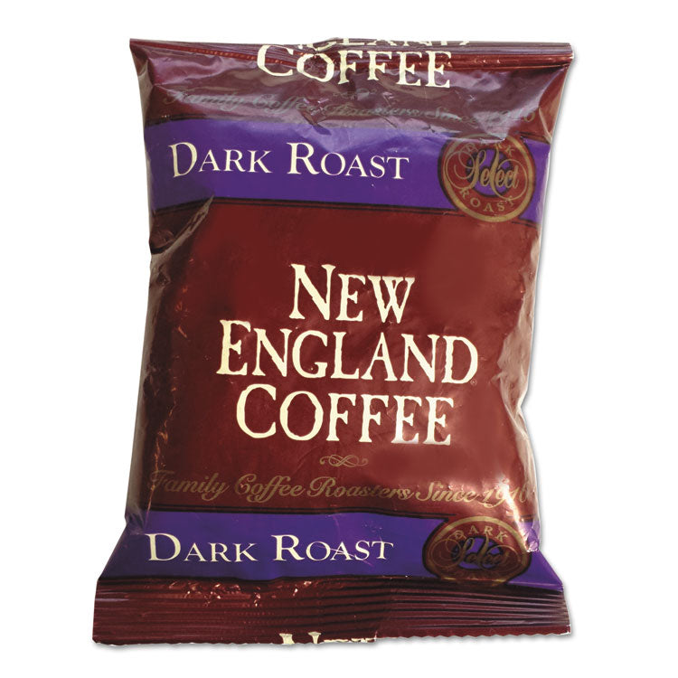 New England Coffee - Coffee Portion Packs, French Dark Roast, 2.5 oz Pack, 24/Box