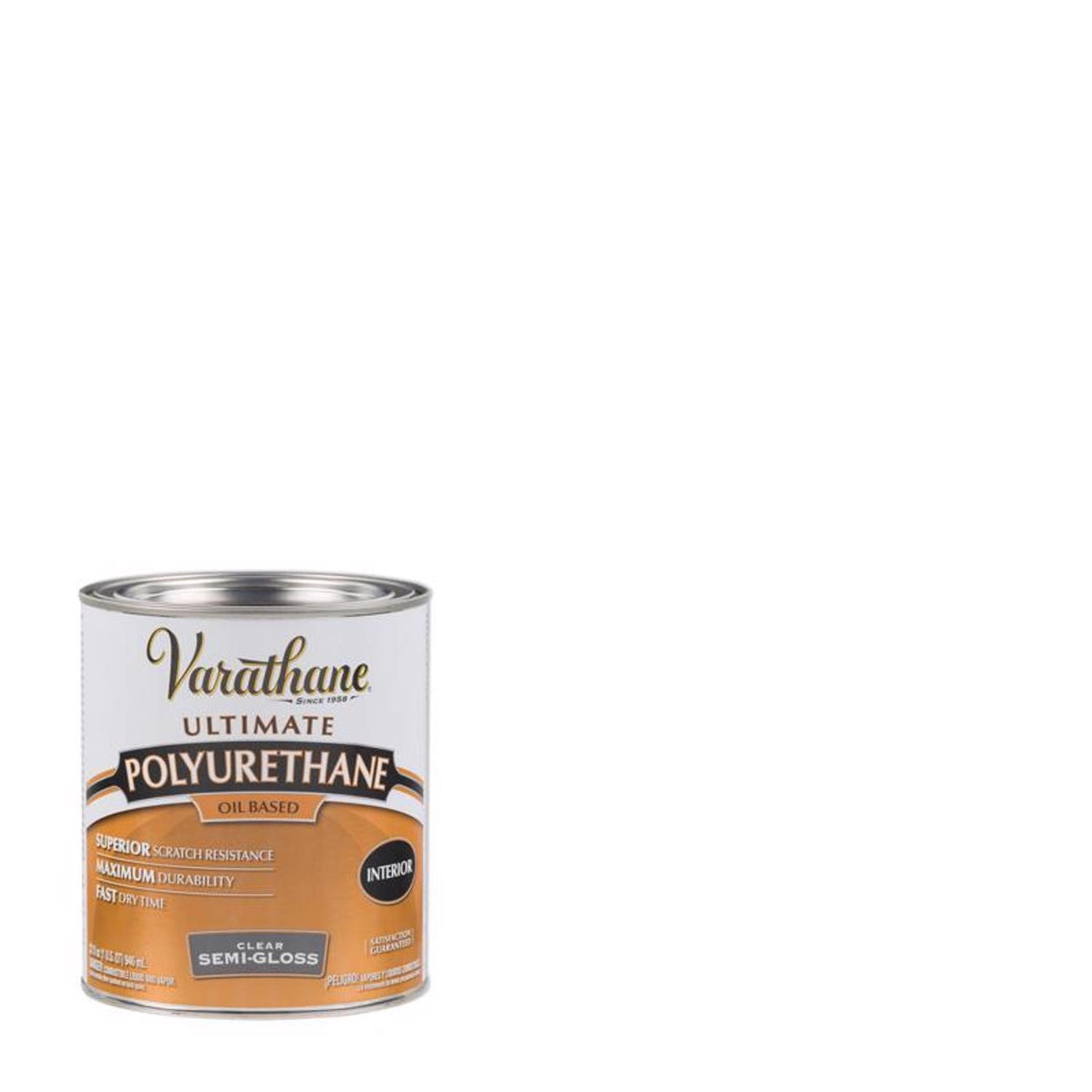 Varathane Semi-Gloss Clear Oil-Based Polyurethane 1 qt - Case of 2