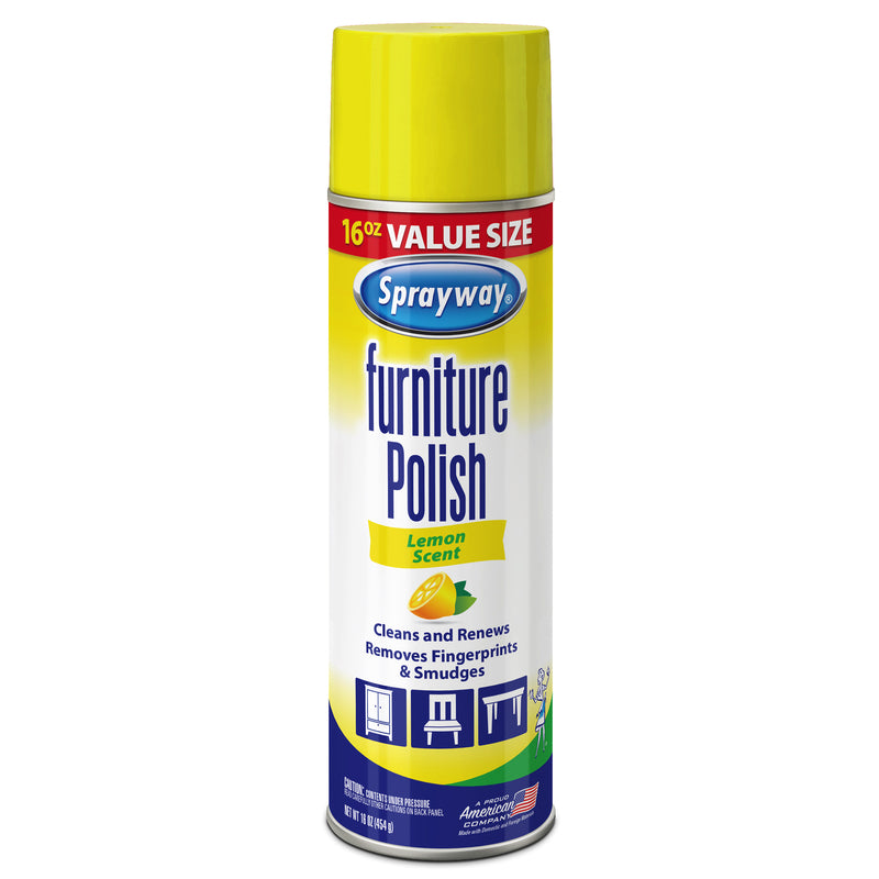 SPRAYWAY - Sprayway Lemon Scent Furniture Polish 16 oz Spray - Case of 6