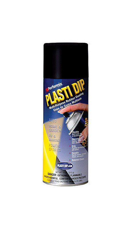 PLASTI DIP - Plasti Dip Flat/Matte Black Multi-Purpose Rubber Coating 11 oz oz