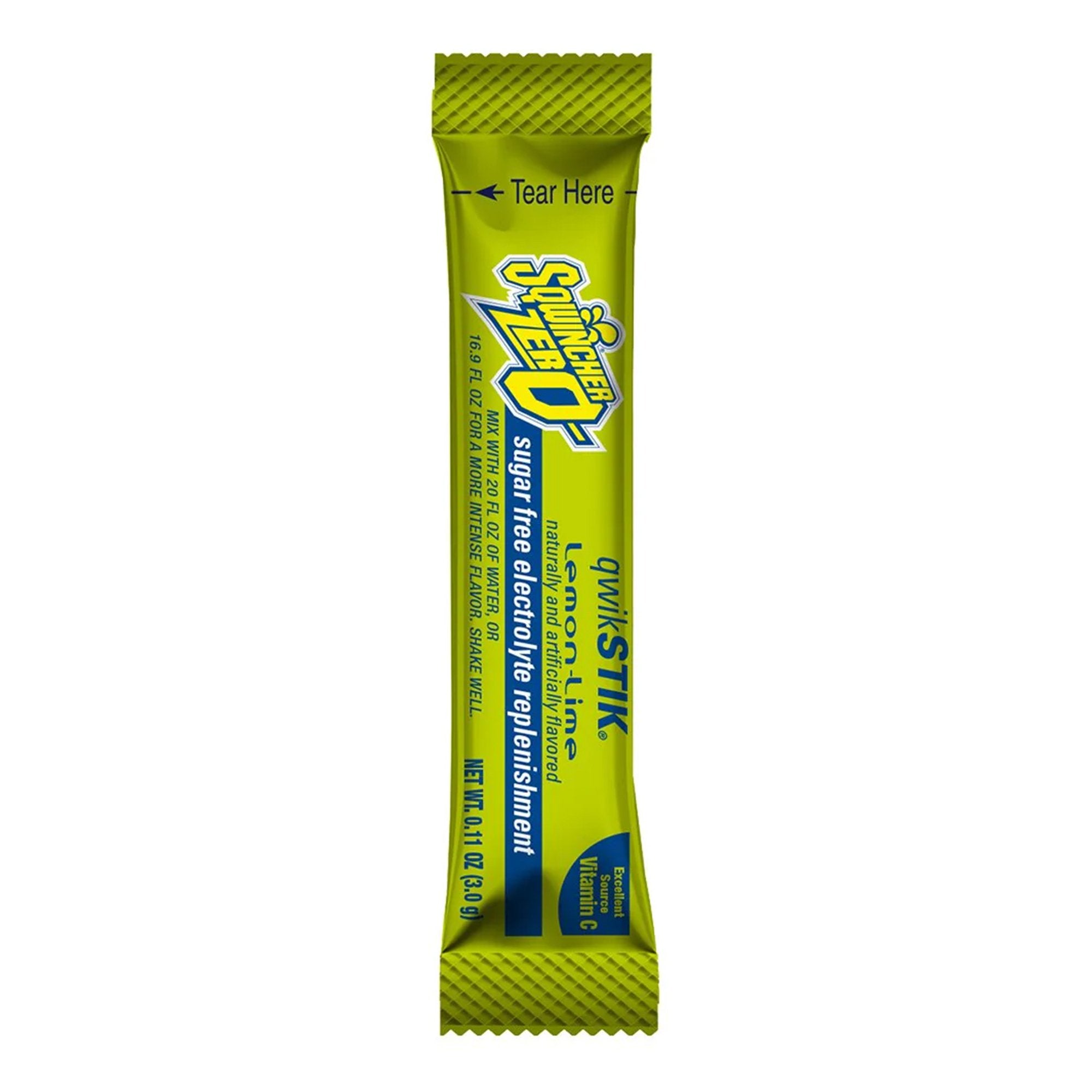 Kent Precision Foods - Oral Electrolyte Solution Sqwincher® Quik Stik® Zero Lemon-Lime Flavor 0.11 oz. Electrolyte [50/BG]