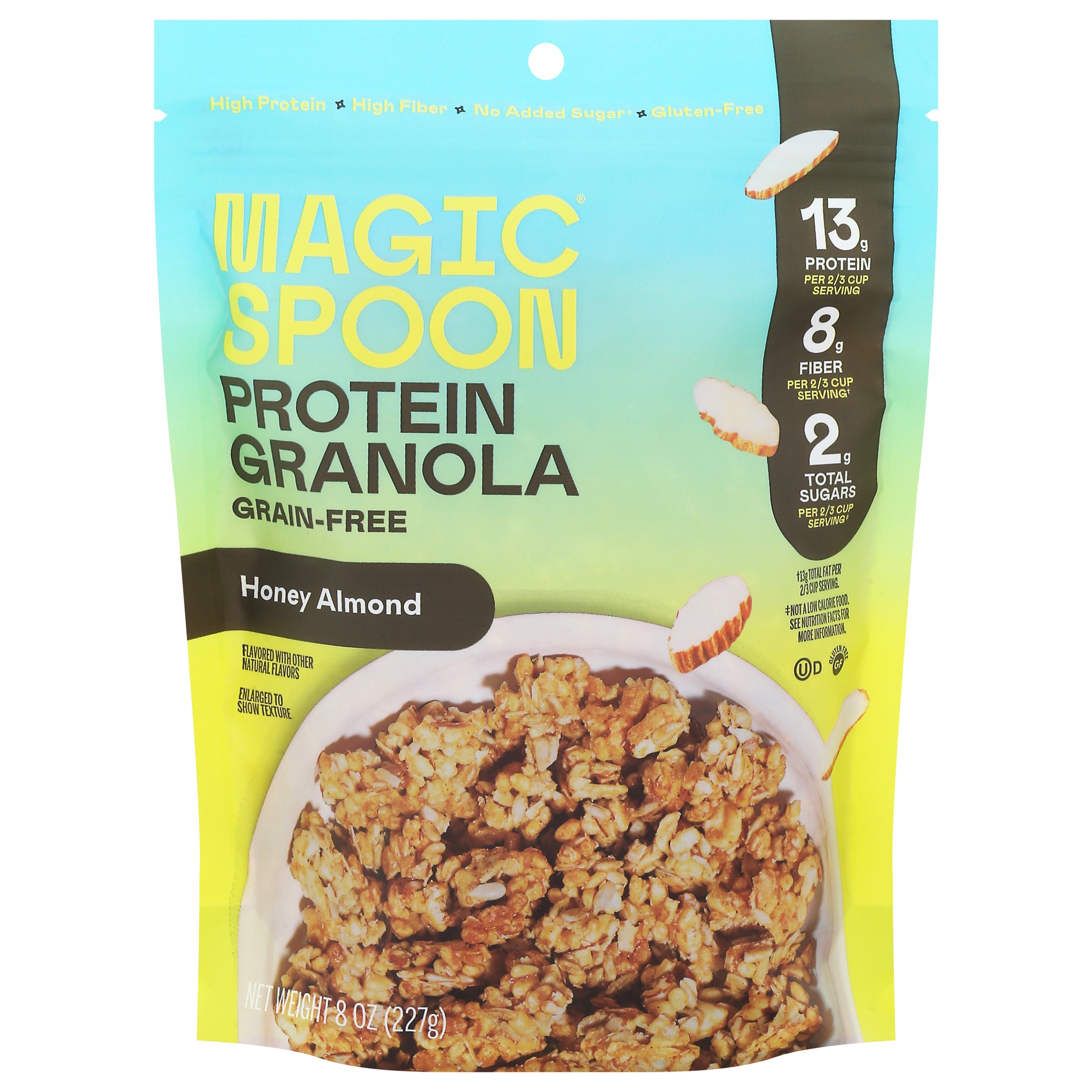 Magic Spoon Grain-Free Honey Almond Protein Granola 8 oz - Case of 4