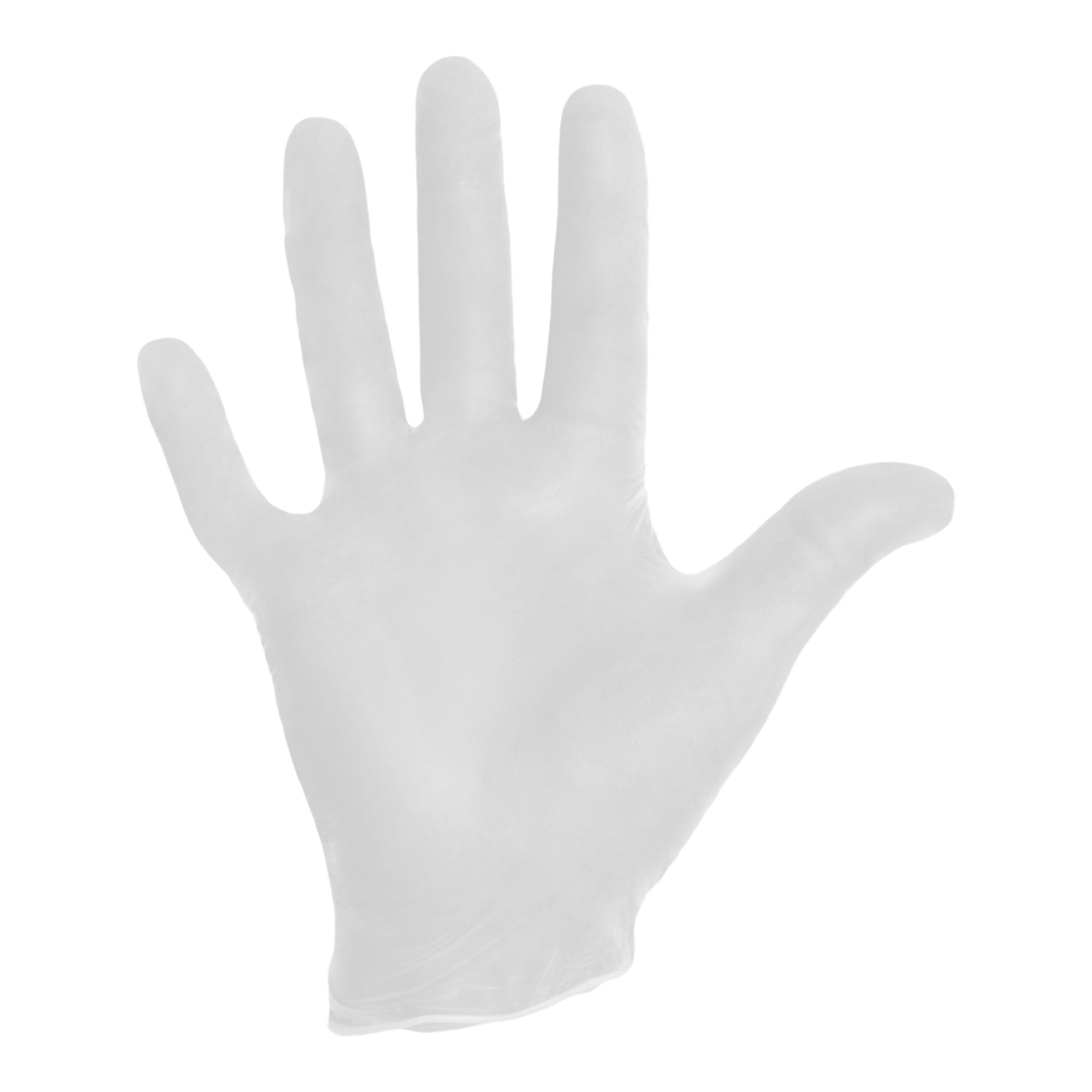 O&M Halyard Inc - Exam Glove Halyard™ Medium NonSterile Vinyl Standard Cuff Length Smooth White Not Rated [100/BX]