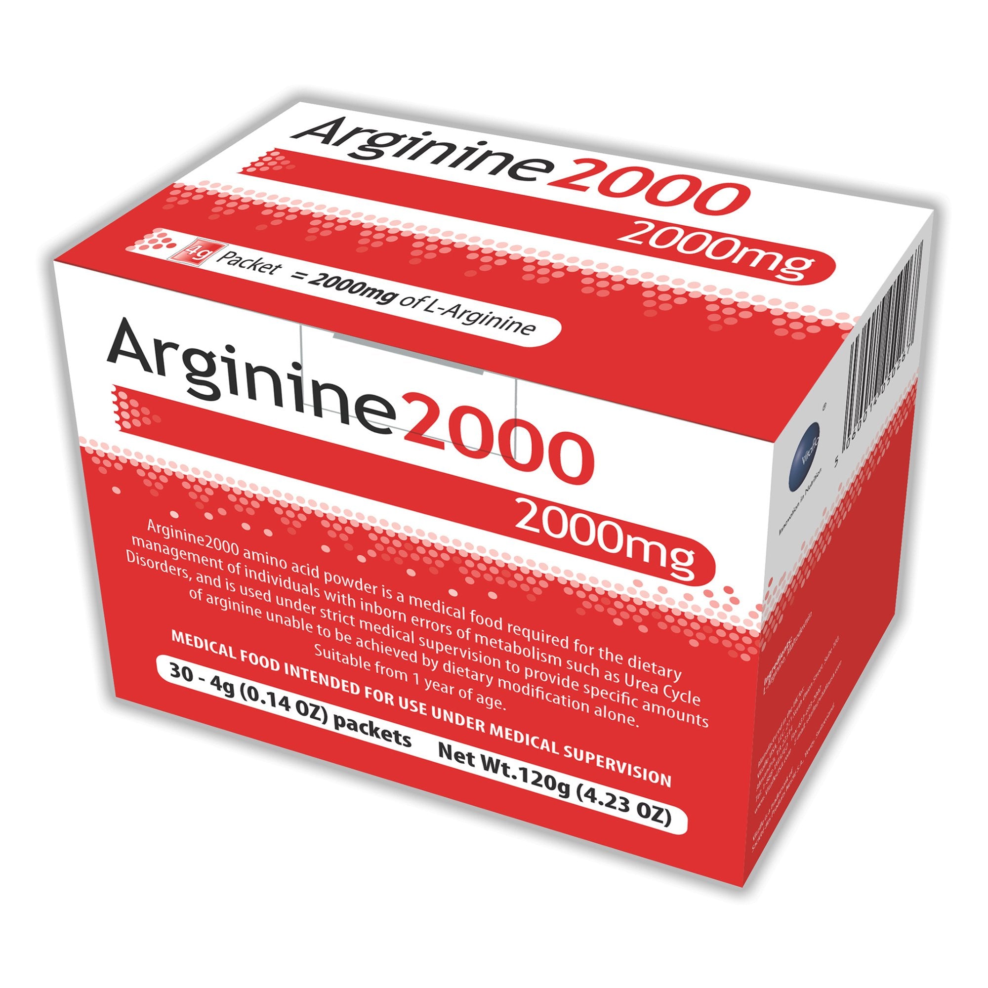 Vitaflo USA LLC - Oral Supplement Arginine 2000 Unflavored Powder 4 Gram Individual Packet [30/CS]