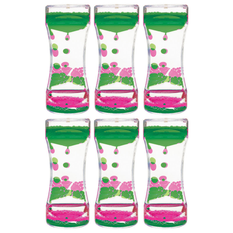 TEACHER CREATED RESOURCES - Pink & Green Liquid Motion Bubbler, Pack of 6