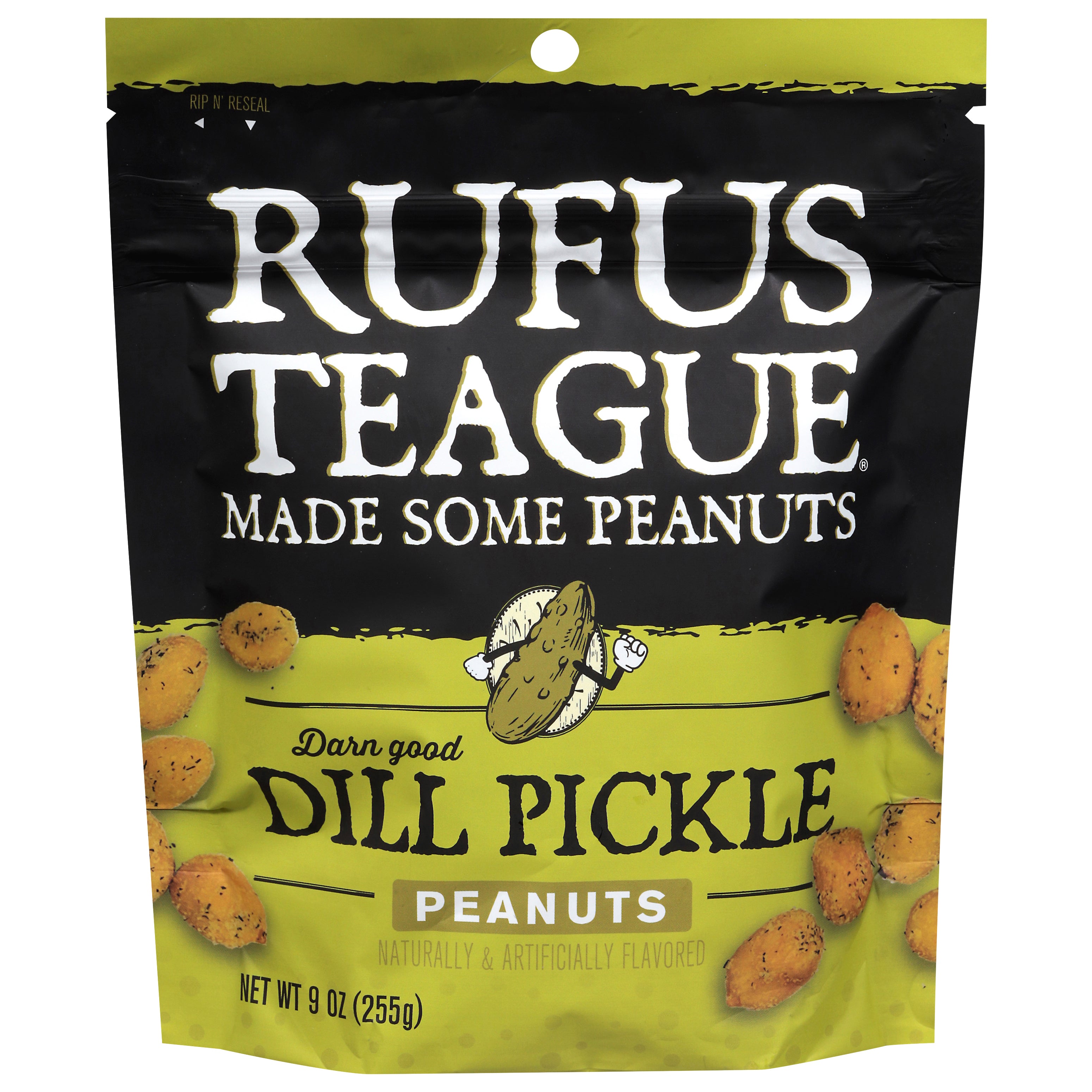 Rufus Teague Dill Pickle Peanuts 9 oz - Case of 12