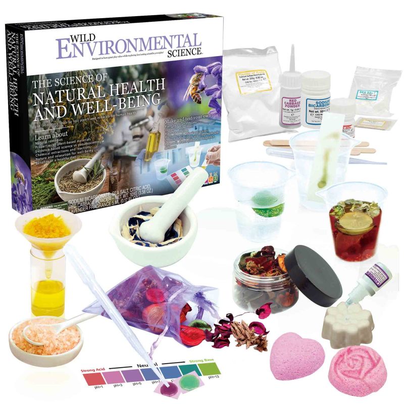 WILD ENVIRONMENTAL SCIENCE - Natural Health and Well-Being - STEM Kit for Ages 8+ - Make Your Own Dream Pillow, Potpourri, Fragrance Diffusers and More