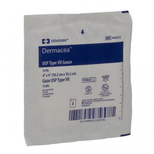 Cardinal - Gauze Sponge Dermacea™ 4 X 4 Inch 12-Ply Sterile 2 per Pack [25/TR]