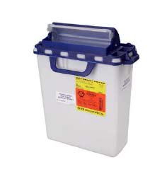 BD - Pharmaceutical Waste Container Recykleen™ White Base 16.6 H X 10.7 W X 6 D Inch Horizontal Entry 3 Gallon [1/EA]