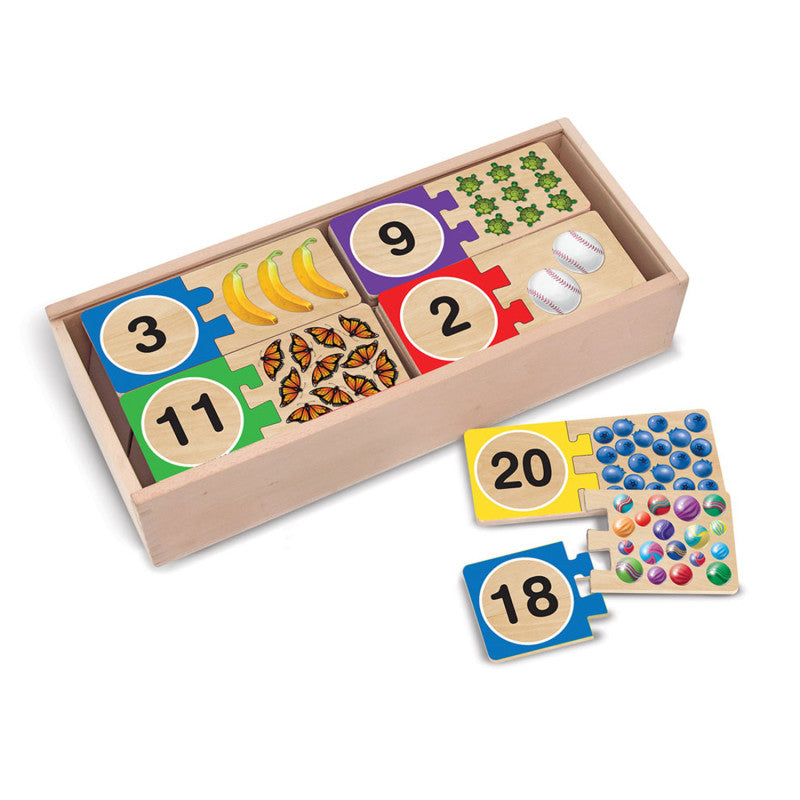 MELISSA & DOUG - Self-Correcting Wooden Number Puzzles