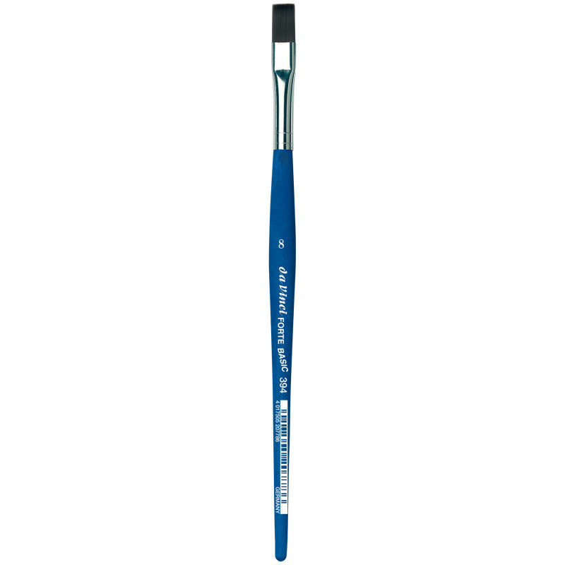 FORTE BASIC Student Brush, Synthetic, Acrylic, Flat, Series 394, Size 8