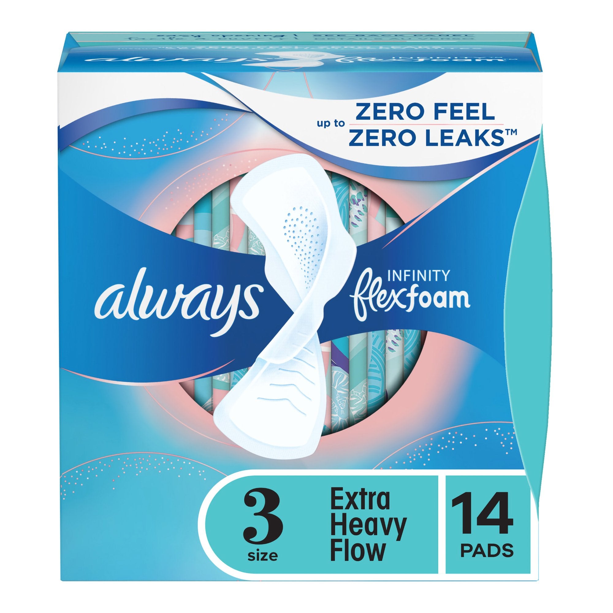 Procter & Gamble - Feminine Pad Always® Infinity FlexFoam Extra Heavy Flow WIth Wings Heavy Absorbency [14/BX]