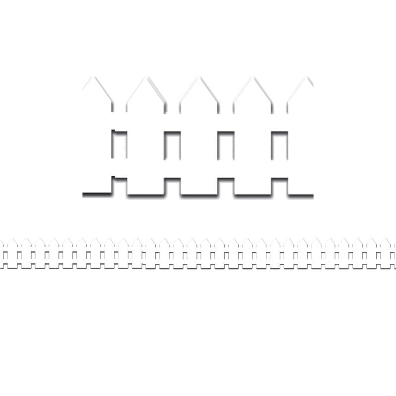 White Fence Border, 12 Strips/36 Feet