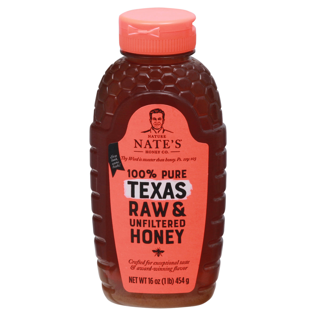 Nature Nate's Honey Co. Raw & Unfiltered 100% Pure Honey 16 oz - Case of 6