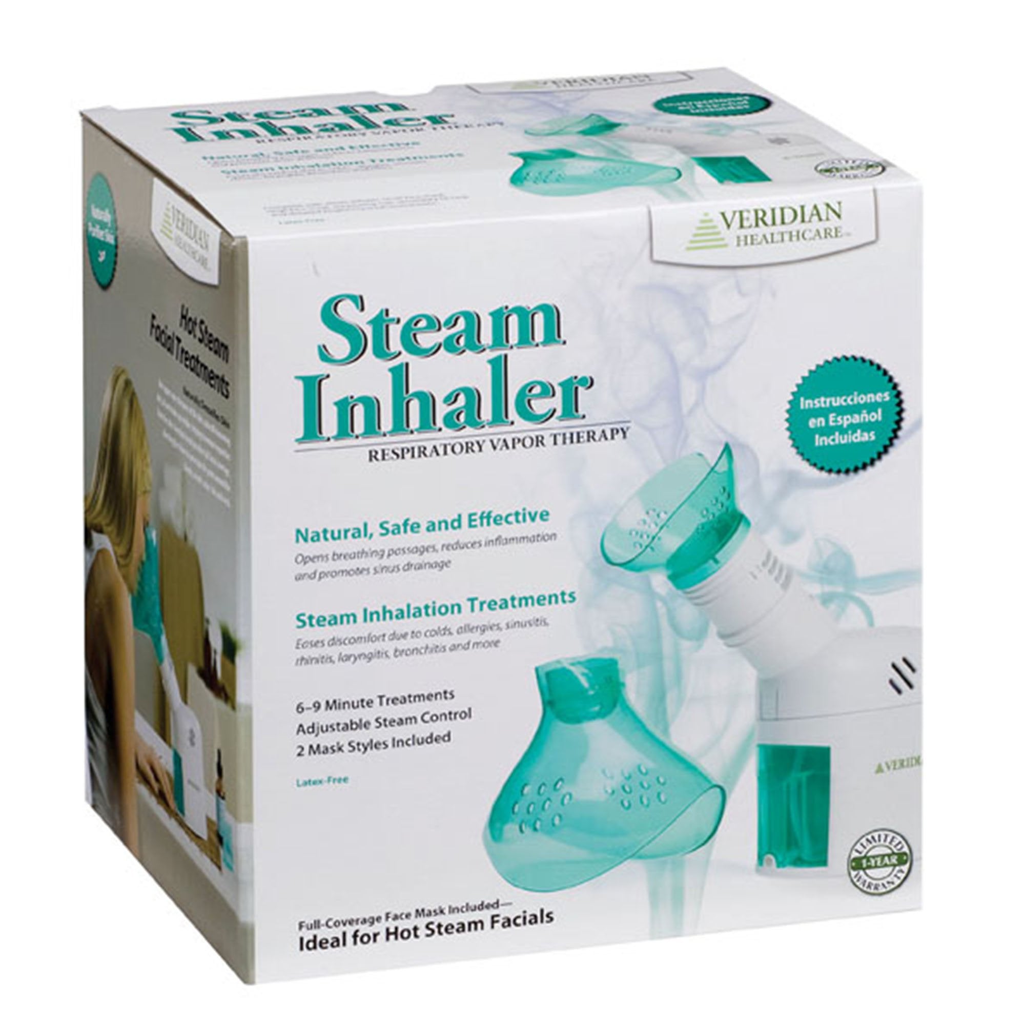 Veridian Healthcare LLC - Veridian Healthcare Steam Inhaler Distilled Water Adult / Pediatric [4/CS]