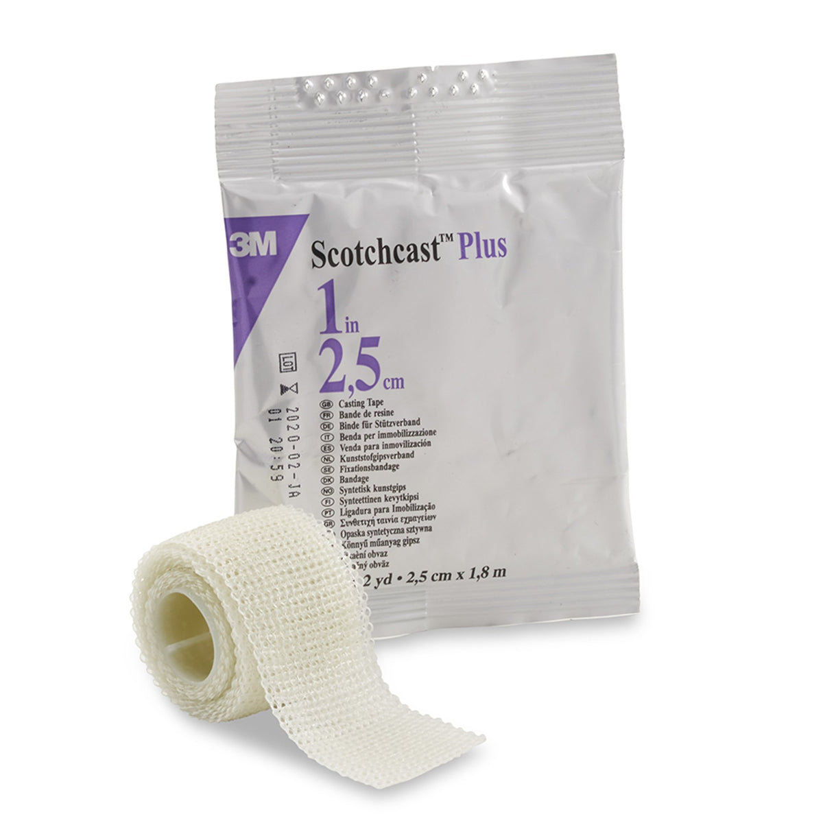 Solventum Corporation - Cast Tape 3M™ Scotchcast™ Plus 1 X 72 Inch Fiberglass / Resin White [1/RL]