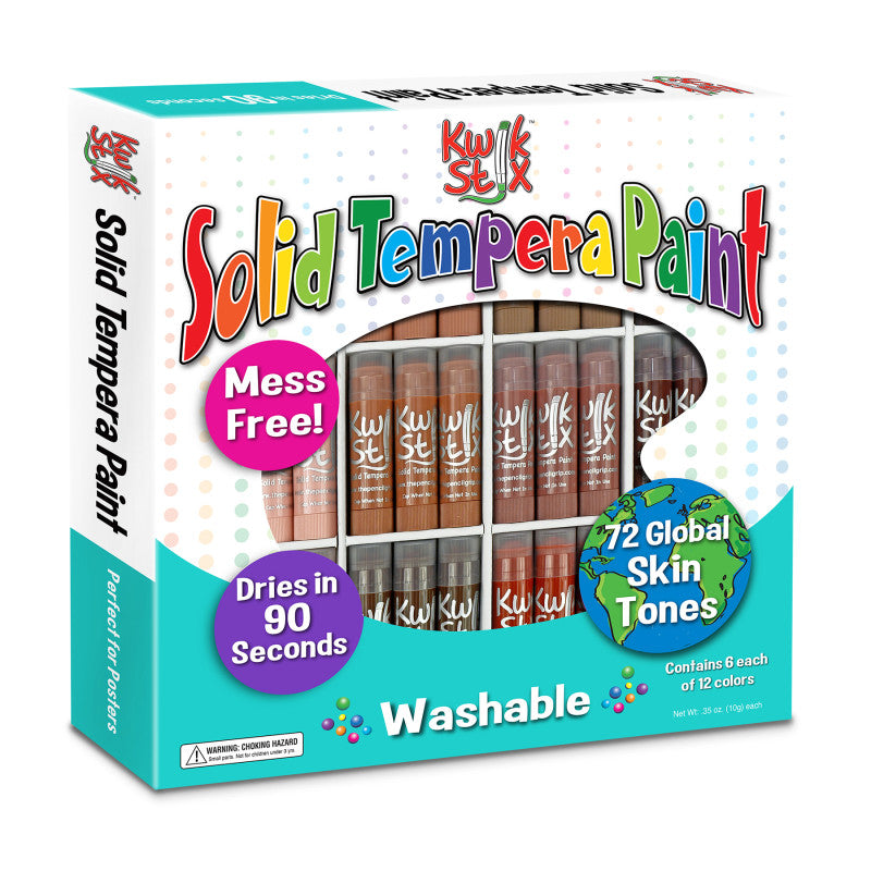 THE PENCIL GRIP - Kwik Stix Global Skin Tones, Class Pack Set of 72 Colors