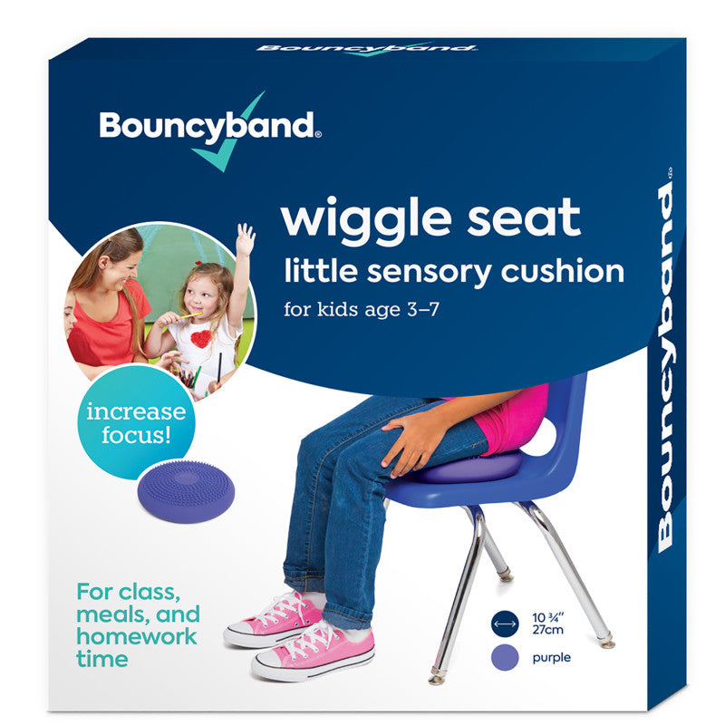 BOUNCYBAND - Little Wiggle Seat Sensory Cushion, Purple