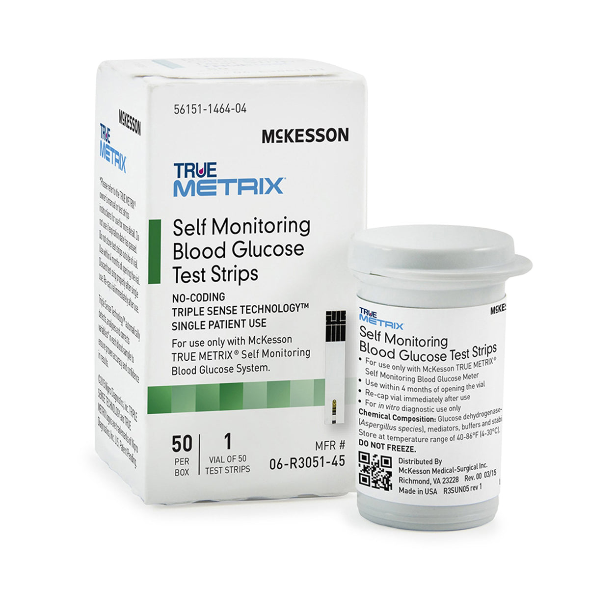 McKesson Brand - Blood Glucose Test Strips McKesson TRUE METRIX® 50 Strips per Pack [50/BX]