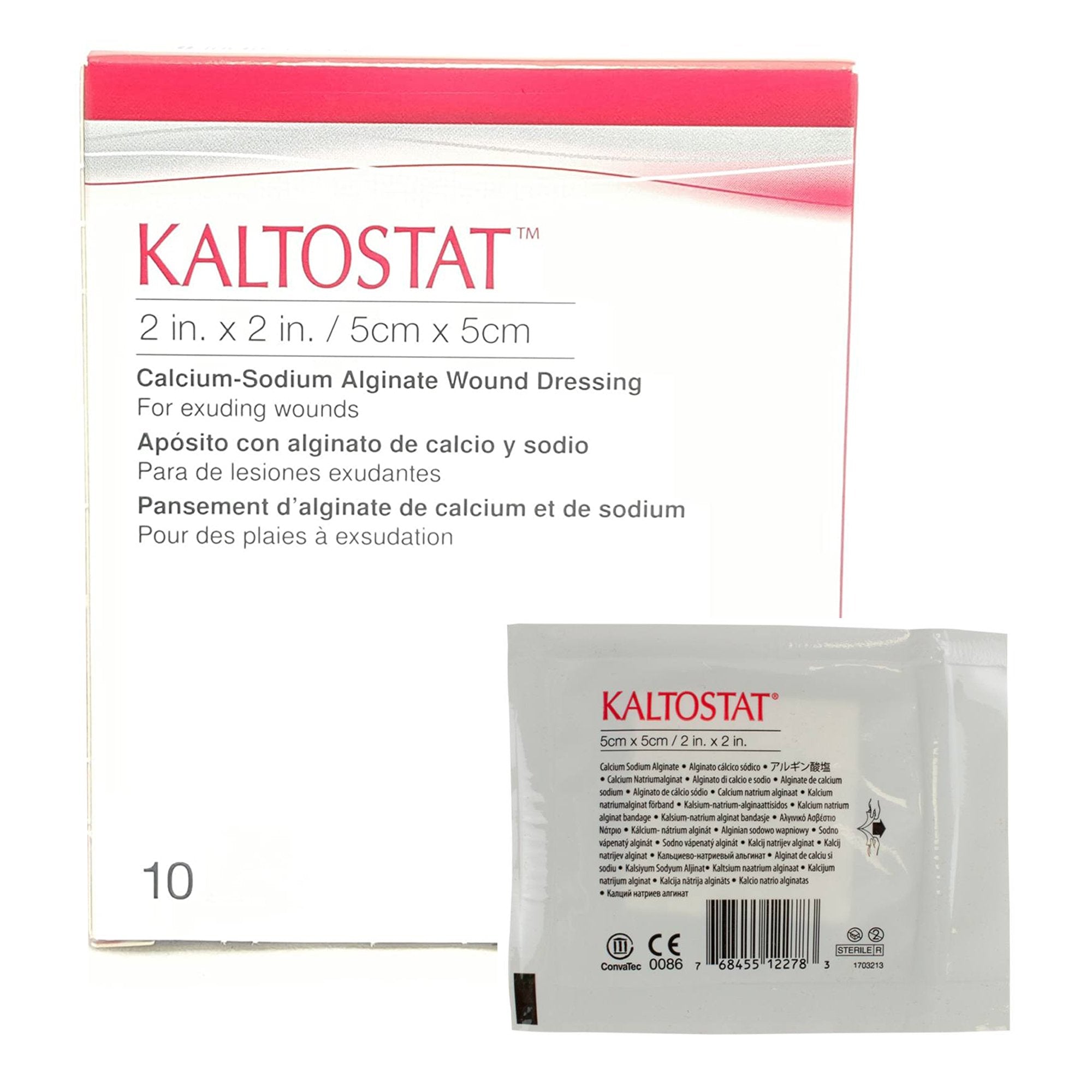 ConvaTec - Alginate Dressing Kaltostat® 2 X 2 Inch Square [10/BX]