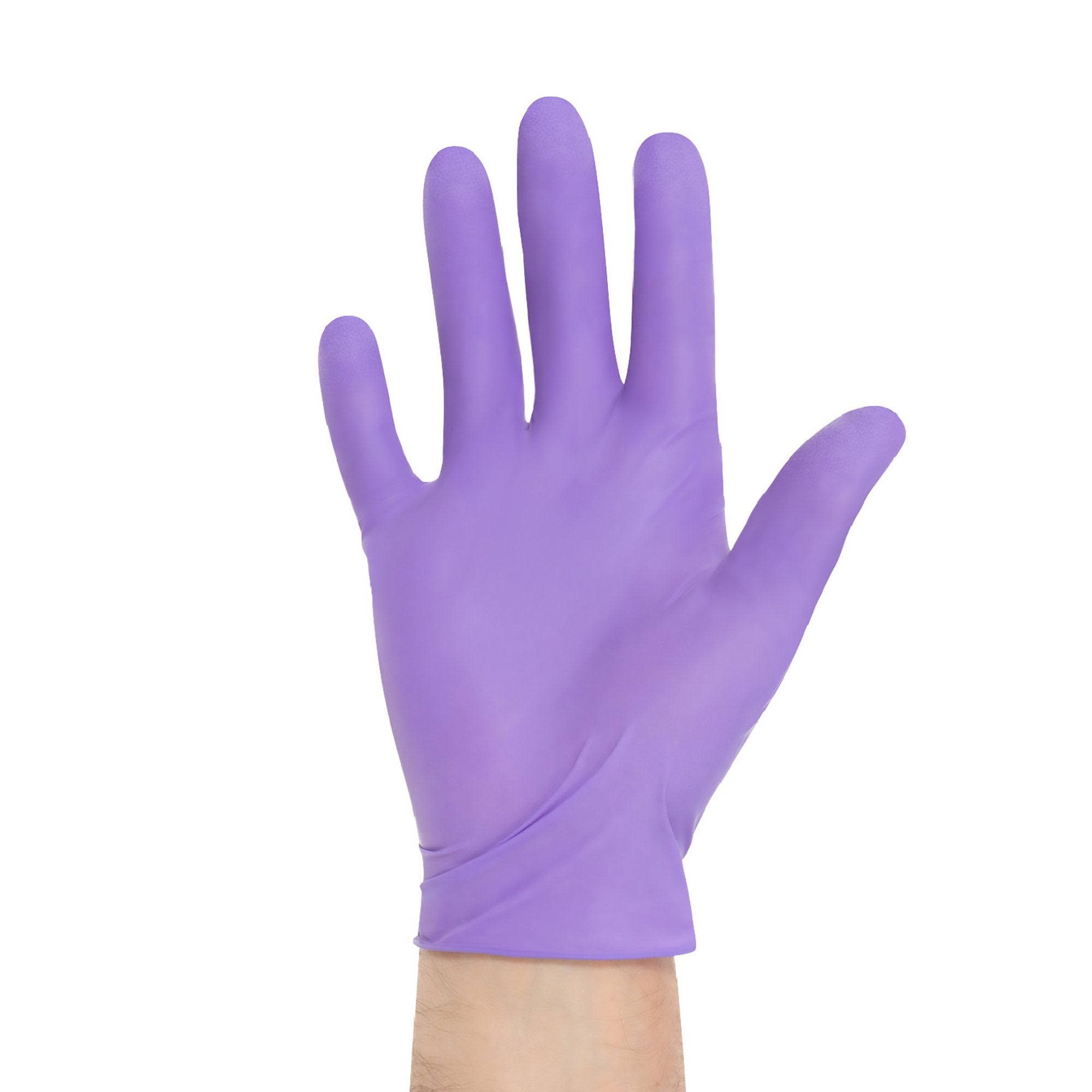 O&M Halyard Inc - Exam Glove Purple Nitrile® Medium Sterile Pair Nitrile Standard Cuff Length Textured Fingertips Purple Not Rated [50/BX]
