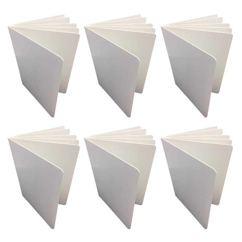 ASHLEY PRODUCTIONS - Blank Chunky Board Book, 6" x 8" Portrait, White, Pack of 6
