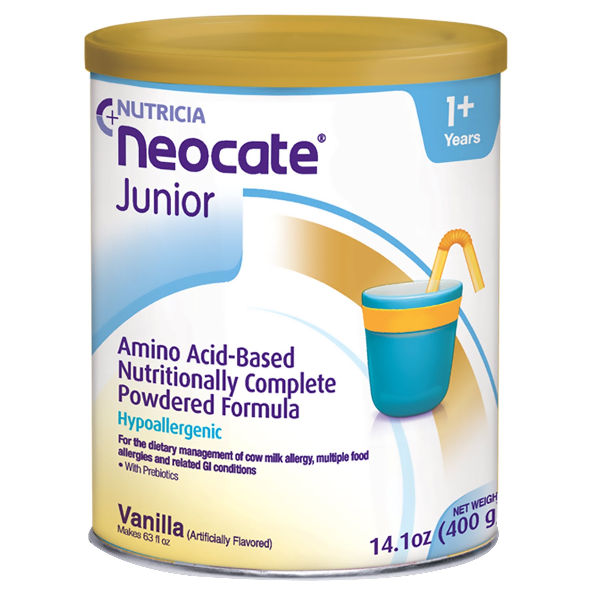 Nutricia North America - Pediatric Oral Supplement Neocate® Junior with Prebiotics Vanilla Flavor 14.1 oz. Can Powder Amino Acid Food Allergies [1/EA]