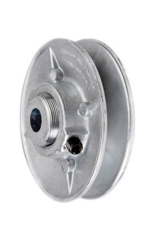 CHICAGO DIE CAST - Chicago Die Cast 3 3/4 in. D Zinc Variable Speed Pulley