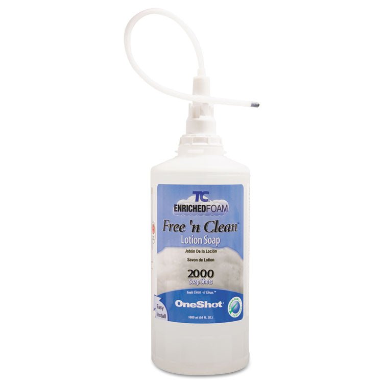 Rubbermaid Commercial - Free-N-Clean Foaming Hand Soap, Fragrance-Free, 1,600 mL Refill, 4/Carton