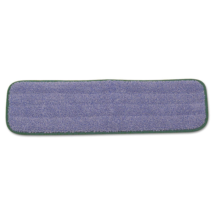 Rubbermaid Commercial - Microfiber Wet Mopping Pad, 18.5" x 5.5" x 0.5", Green, 12/Carton