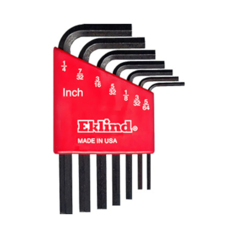 EKLIND - Eklind Hex-L 5/64 to 1/4 in. SAE Short Arm Hex L-Key Set 7 pc [10107]
