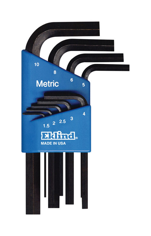EKLIND - Eklind Hex-L Metric Short Arm Hex L-Key Set 9 pc