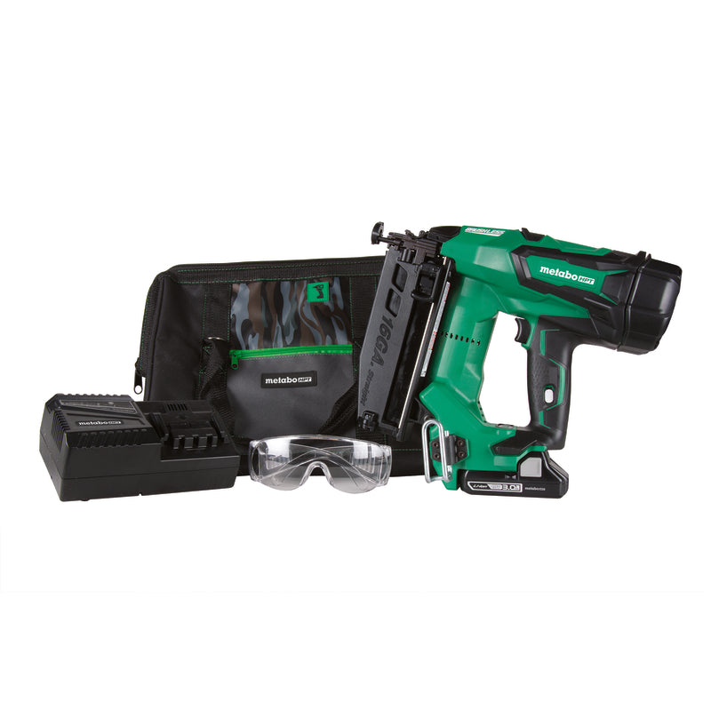 METABO HPT - Metabo HPT 16 Ga. Cordless Finish Nailer Kit (Battery & Charger) 18 V