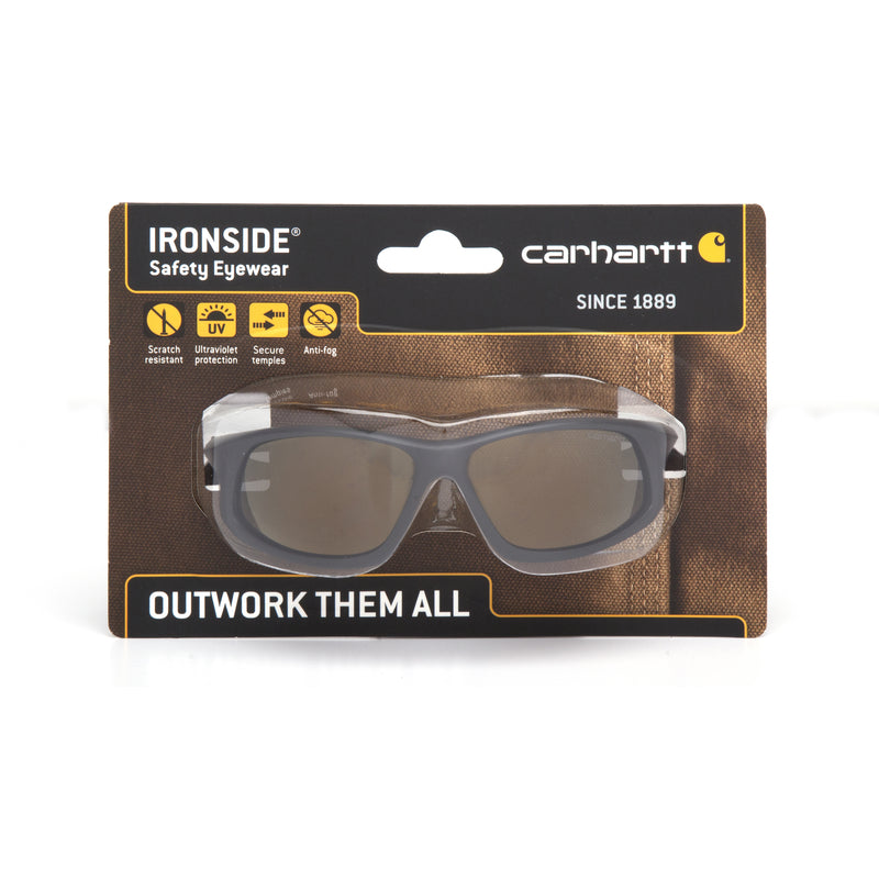 CARHARTT - Carhartt Ironside Anti-Fog Safety Glasses Antique Mirror Lens Black Frame 1 pc