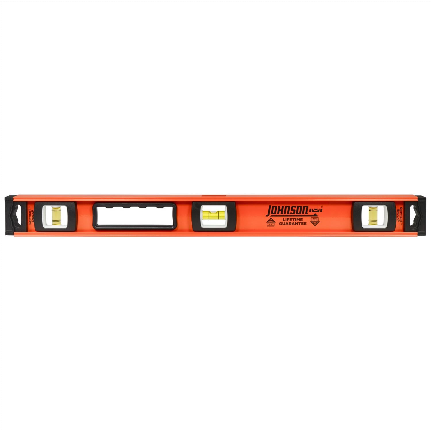 Johnson 24 in. Aluminum Heavy Duty I-Beam Level 3 vial - Case of 2