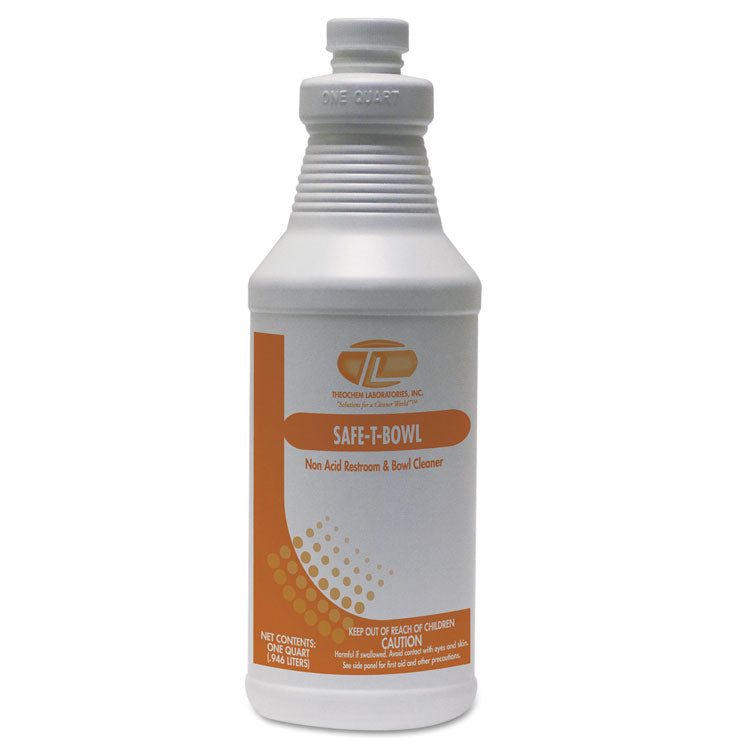 Theochem Laboratories - Safe-T-Bowl Liquid Toilet Bowl Cleaner, 32 oz Bottle, 12/Carton