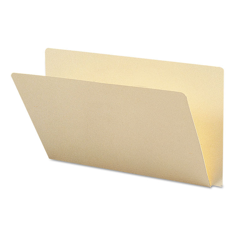 Smead - Extended End Tab Manila Folders, Straight Tabs, Legal Size, 0.75" Expansion, Manila, 100/Box